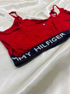 Tommy Hilfiger Red Sports Bra