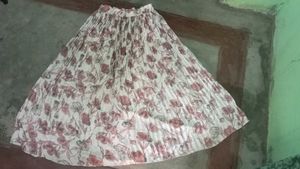 Floral Skirt &amp; Coral Top Set