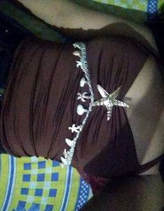 Brown Bikini Top with Shells
