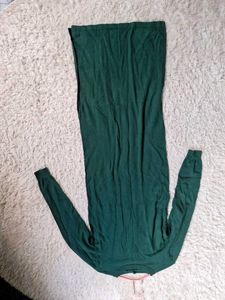 Green Long Sleeve Maxi Dress