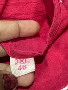 Elegant Pink 3-Piece Kurta Set with White Embroide