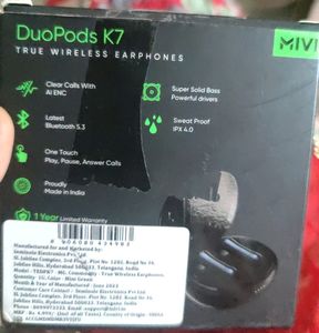 MiVi DUOPODS K7 .True Wireless Earphones.