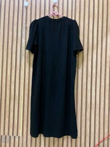 Soft Black Puff Sleeve Dress 36-48 super stretchy