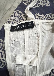 White Lace Corset Top