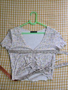 Floral Ruched Crop Top bust 34/36