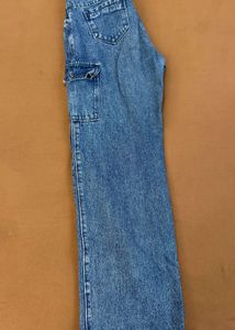 Blue Denim Cargo Jeans