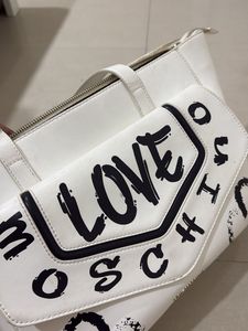 Oroginal Love Moschino White Handbag