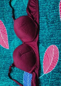 Maroon Padded Bra