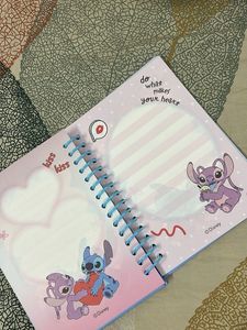Cute Pastel Stitch Notebook