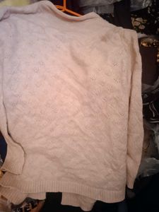 beige Knit Cardigan with Pockets