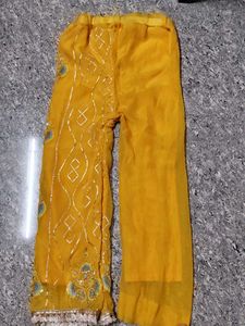 COMBO OF 2 (Yellow Embroidered Palazzo and Pant)