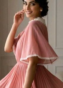 The Vintage Lace-Collar Peplum Top