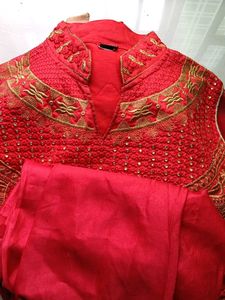 Stunning Red Embroidered Lehenga Choli ✴️♥️