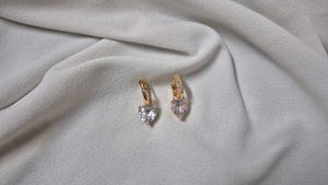 Anti-tarnish Heart Switch Detachable Hoops