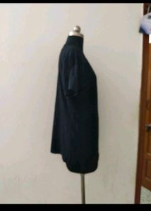 Casual Black plus size T-Shirt