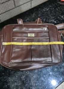 New Classic Brown Leather Duffle Bag