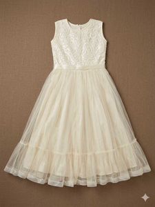 Beautiful Cream Gown with Embellishments