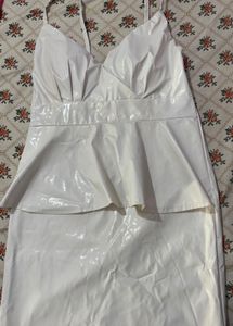Chic White Peplum Top
