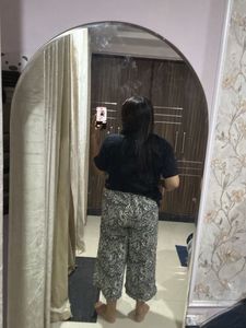Stylish Printed cord Pants and top