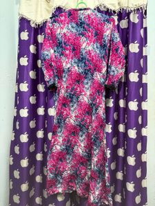 Bohemian Floral Print Maxi kurta