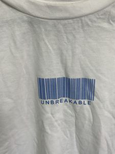 White Cropped T-Shirt - Size M