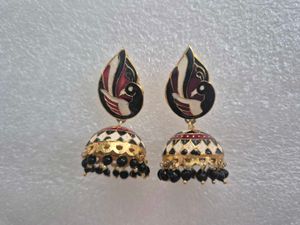 Beautiful Peacock Jhumka Earrings
