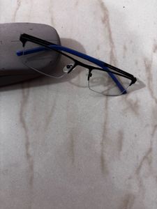 Stylish Blue Rim Eyeglasses with Case