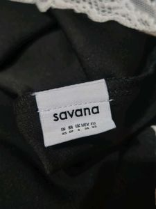 Savana Black Strapless Dress with Bow