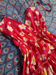 Floral Print Tie-Strap Dress