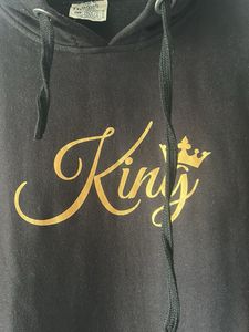 Black "King" Graphic Hoodie XL-XXL