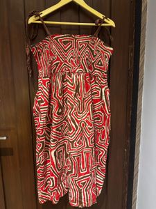 Boho Print Spaghetti Strap Dress