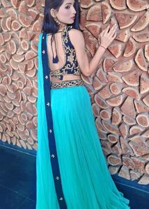 Stunning Turquoise Lehenga Choli