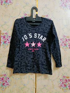 🇳🇿💫🎀Long Sleeve "10's Star" Graphic T-Shirt