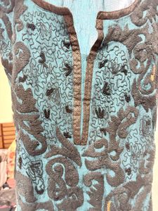 Beautiful Teal Embroidered Kurta
