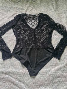 Elegant Black Lace bodysuit