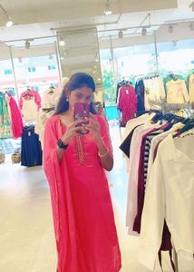 Vibrant Pink Kurta Set with Embellishments