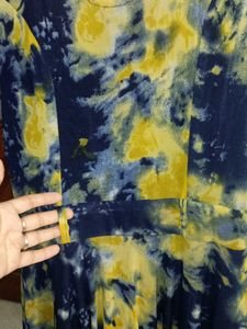 Stylish Tie-Dye Print Dress