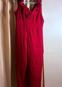 Elegant Red Jumpsuit