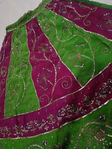 Vibrant Embroidered Ethnic Skirt