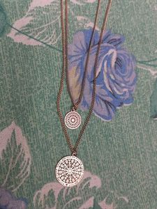 Layered Coin Pendant Necklace