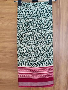 Elegant Floral Print Saree