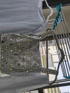 Embellished Blouse with Mirror Work