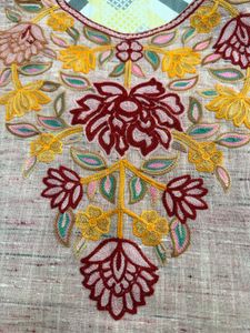 Elegant Rose Taupe Embroidered Straight Kurta ✨