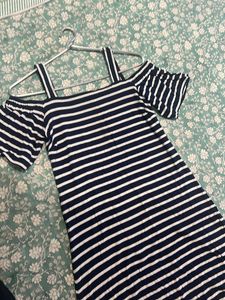 Mango Cold Shoulder Dress - Ages 7-9 years