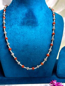 Rudraksh Om Mala Pure Silver