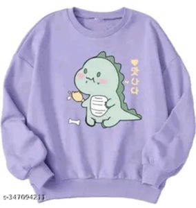 Cute Dinosaur Graphic Sweatshirt