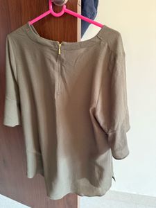 Green Textured Top