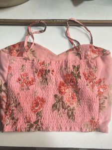 Sheer Floral Cami Top