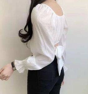 Chic White Puff Sleeve Crop Top