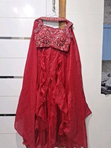 pink sharara plazo  duppta set